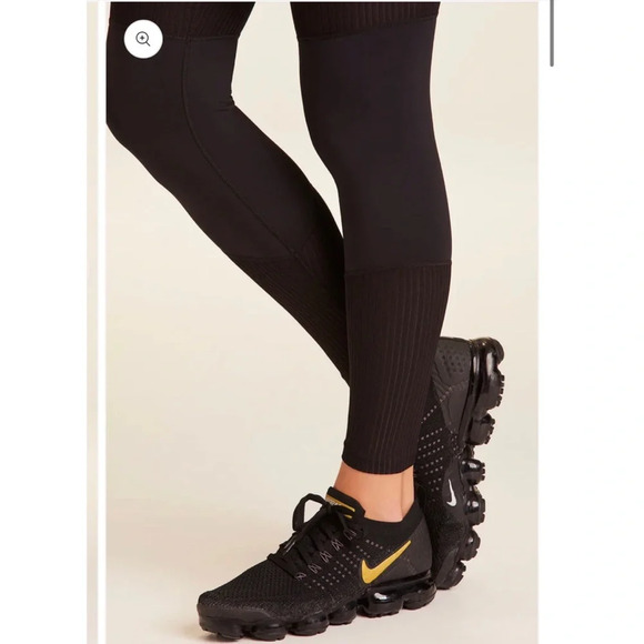 NWT $115 Alala Vamp Tight Size Small Black + Black Rib Leggings Workout Pants - Picture 8 of 11